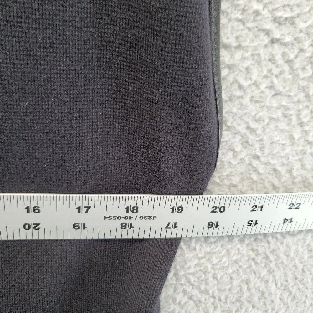 Chicos‎ Longline Cardigan Size 1 Small Pockets Open Front Black Sleeveless